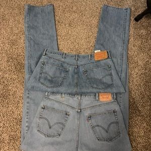 THRIFTED Levi’s 501, 505 Jeans 38X29